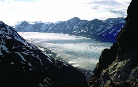 冰雪世界雪山风景图片