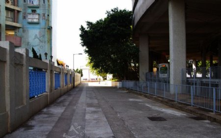 香港屯门码头道路图片