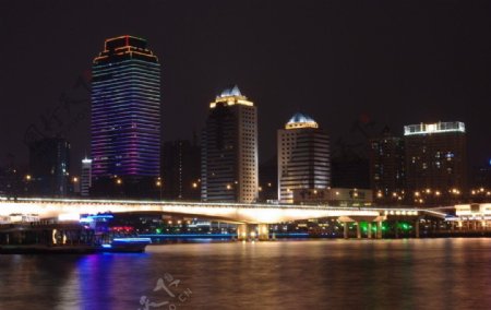 夜色大桥图片