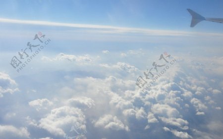 飞机云层图片