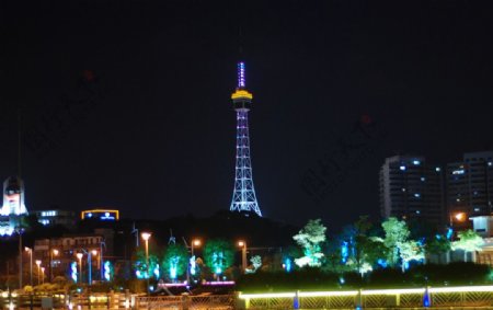 海事塔LED夜景照明图片