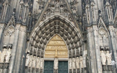 德国科隆大教堂局部图片
