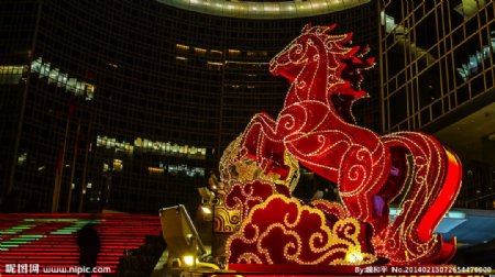 北京东方广场夜景图片