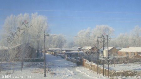 冬天的乡村图片