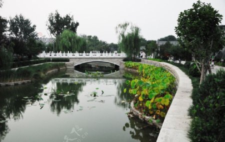 北京地安门东通惠河玉河遗址图片