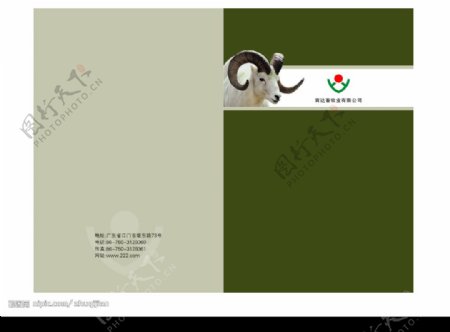 畜牧业画册封面模版图片