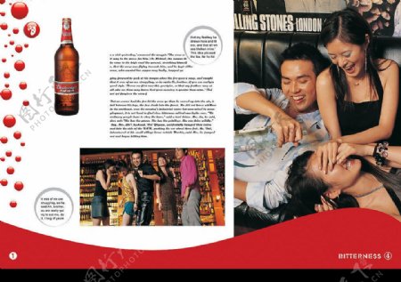 金威啤酒广告画册图片