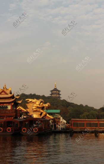 杭州西湖拱桥图片