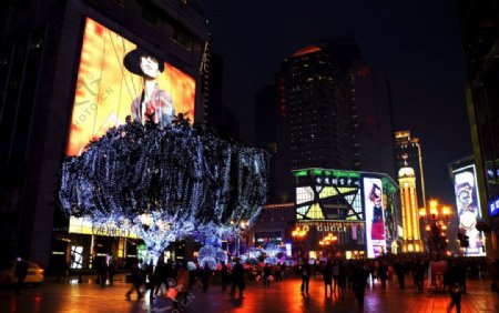 重庆商业中心夜景图片