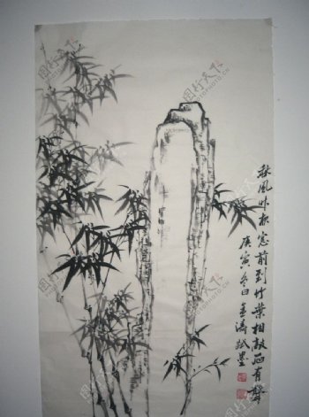国画竹子图片