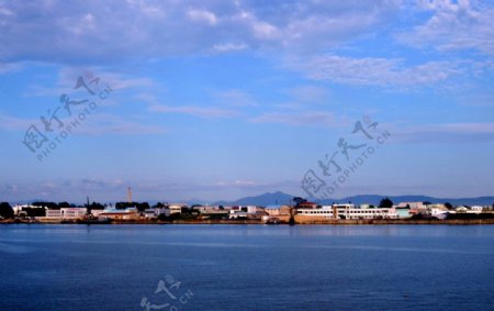 鸭绿江对岸风光图片