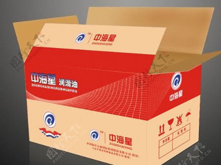 中海星润滑油纸箱包装方案A图片