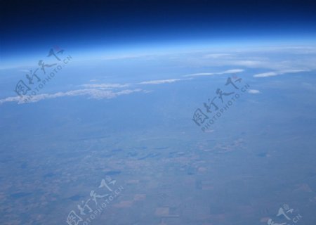 卫星上拍摄地球表面图片