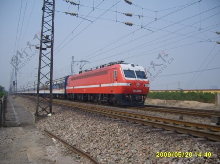 韶山7E型准高速电力机车图片