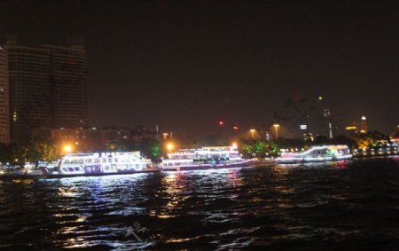 夜游珠江图片