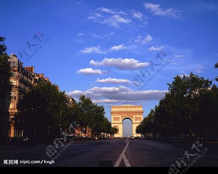 巴黎建筑风光图片