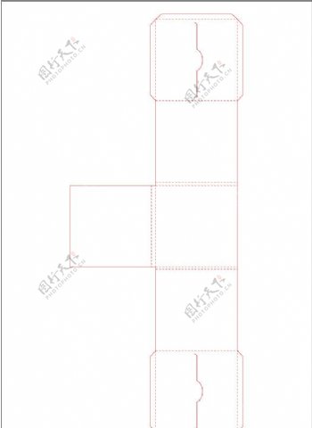 包装盒型展开图图片