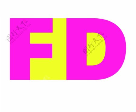 fd字母设计图片