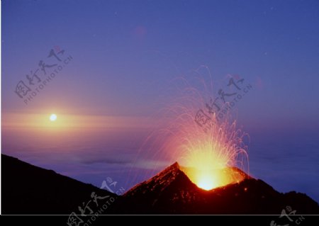 高清晰火山图片