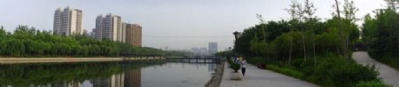 潍坊市虞河景观图片