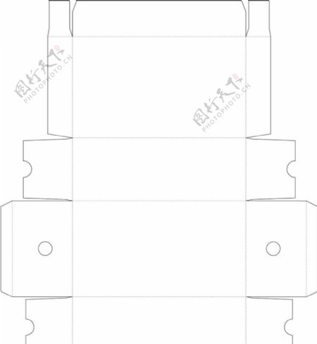 彩盒刀线特殊盒型展开图图片