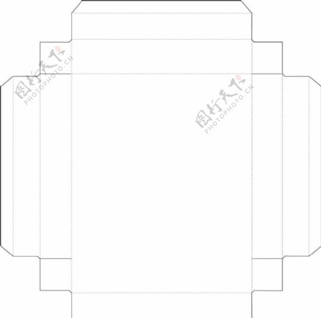 彩盒刀线特殊盒型展开图图片