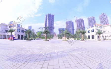 合川蟠龙湖公园广场图片