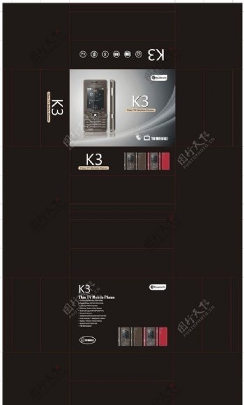 K3手机包装盒图片