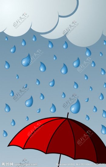 小红伞图片