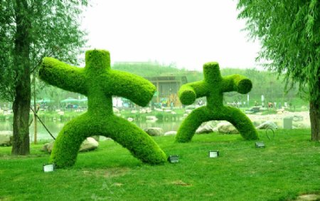 植物造型太极图片