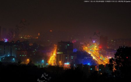 中国夜景大运城夜景图片