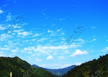 秦岭的天空图片