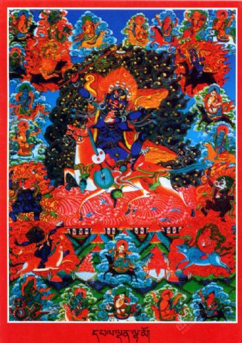 西藏日喀则唐卡佛教佛法佛经佛龛唐卡全大藏族文化10图片