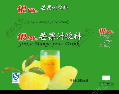 芒果汁饮料纸箱包装图片