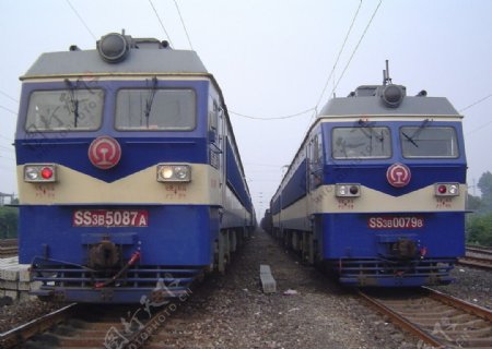 铁路机车韶山三型电力机车图片