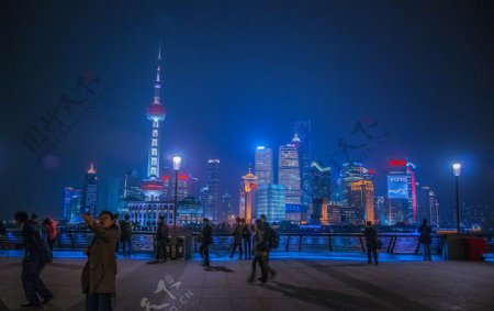 上海外滩夜景图片