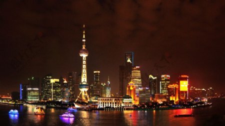 美丽上海浦东夜景图片