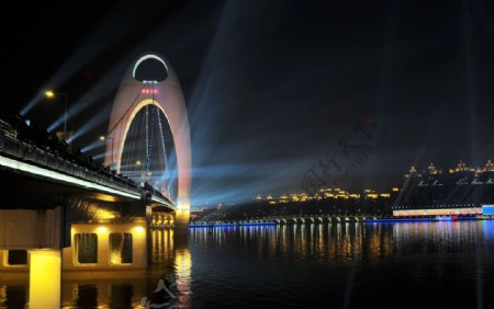 亚运开幕式夜外景图片