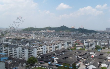 绍兴城市全景图片