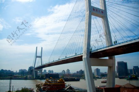 上海浦江第一斜拉桥南浦大桥图片