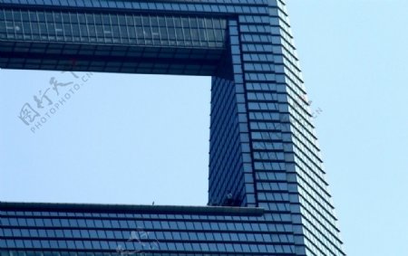 上海环球金融中心大厦100层楼观光走廊图片
