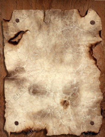 木纹烧毁的纸图片