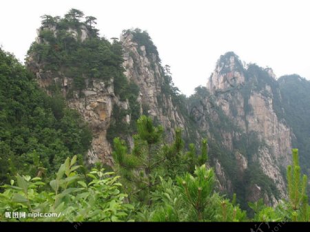 山顶险峰图片