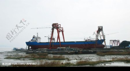 乐清湾在造的船只图片