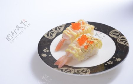 玻璃虾寿司图片
