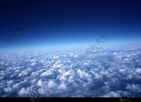 自然景观自然风景蓝天白雲图片