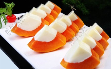 木瓜椰奶冻图片