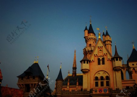 香港迪斯尼睡美人城堡图片