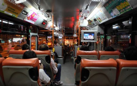 旅游印记在台北的公车上图片