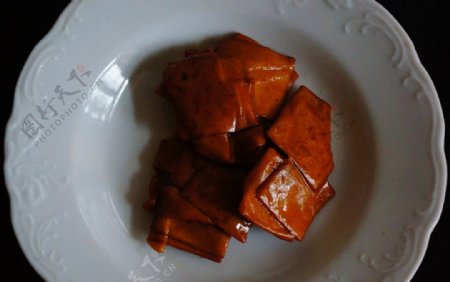 小吃咸香豆腐干图片